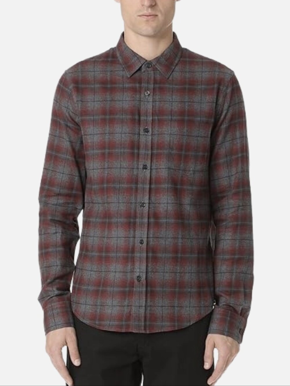 Vince Plaid Flannel Dress Shirt